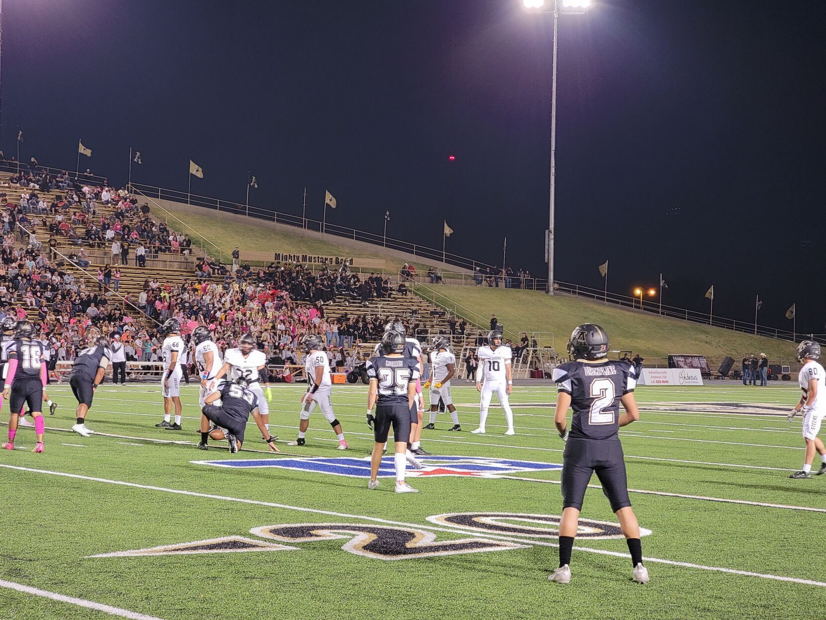 Steers blow out Andrews Mustangs win 48-19